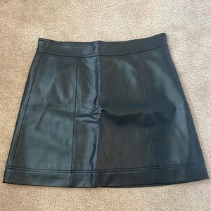 Black Leather Skirt
